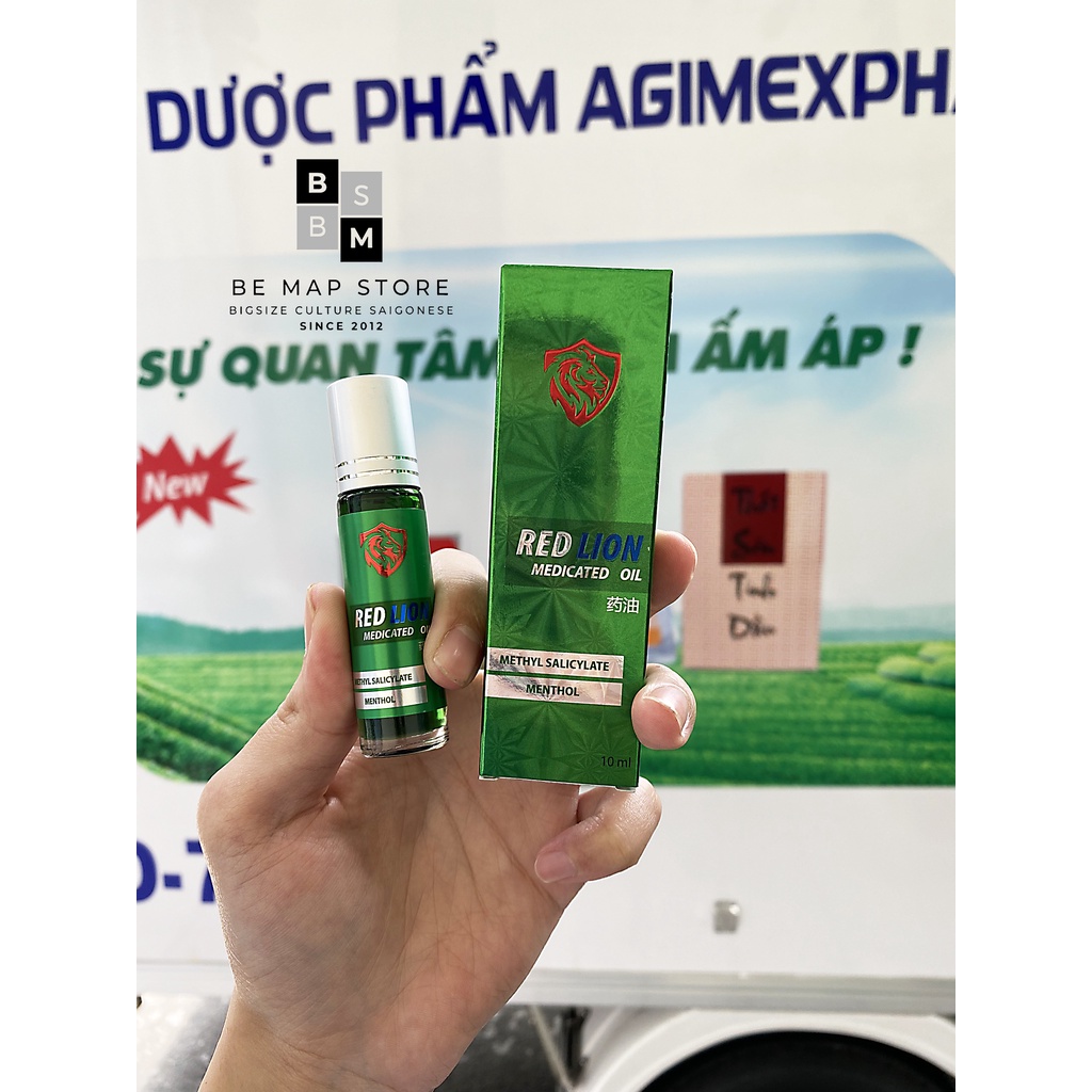 RED LION Dầu gió dạng lăn, xoa bóp - Hàng chính hãng Agimexpharm