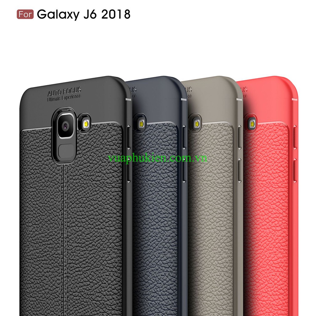 Ốp lưng Samsung Galaxy J6 2108, J3 2016 Auto Focus silicon vân da, chống sốc