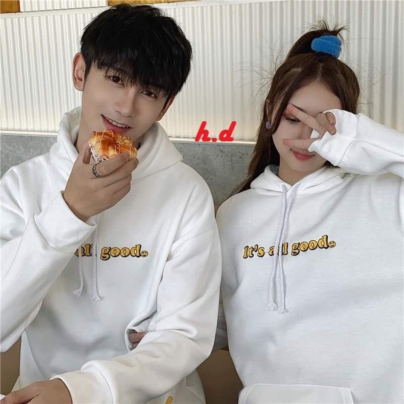 Áo đôi hoodie it good HĐ12, Áo đôi nam nữ, Áo thu đông From rộng, chất đẹp mặc không xù - MODY