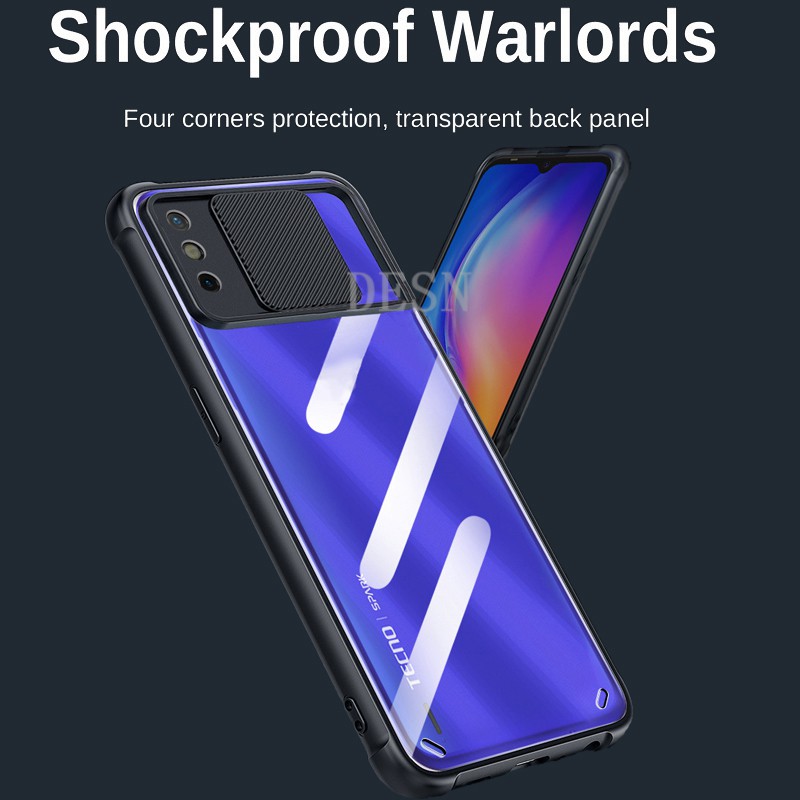 Ốp Điện Thoại Mềm Trong Suốt Chống Sốc Cho Tecno Spark 6 Go Air Spark Go 2020 Pova KD7 G80