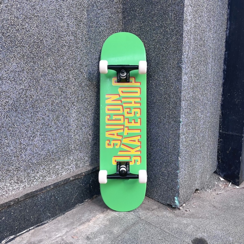 Mặt ván trượt skateboard SAIGON SKATESHOP OG LOGO PASTEL GREEN DECK
