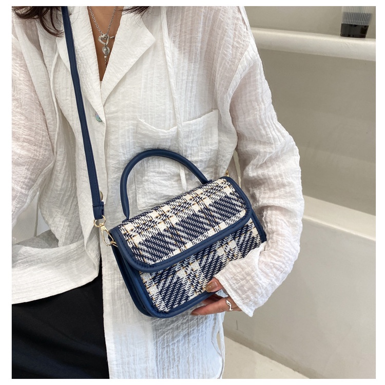 Túi xách nữ, túi đeo chéo thời trang hàn quốc, họa tiết kẻ caro giá rẻ Little_Lisa_Store 555