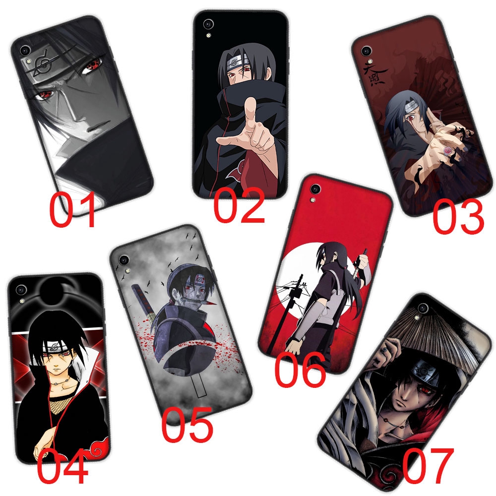 Ốp lưng mềm màu đen Naruto Itachi Design VIVO Y91 Y91C Y93 Y95 Y11 Y12 Y17