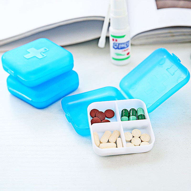 Hộp Đựng Thuốc 4 Ngăn Tiện Lợi Khi Đi Du Lịch 1617