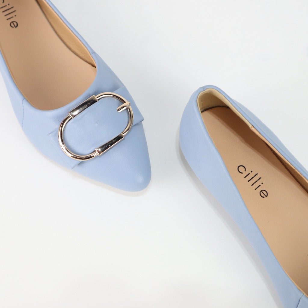 Giày búp bê nữ phối khóa oval Cillie 1035 | BigBuy360 - bigbuy360.vn