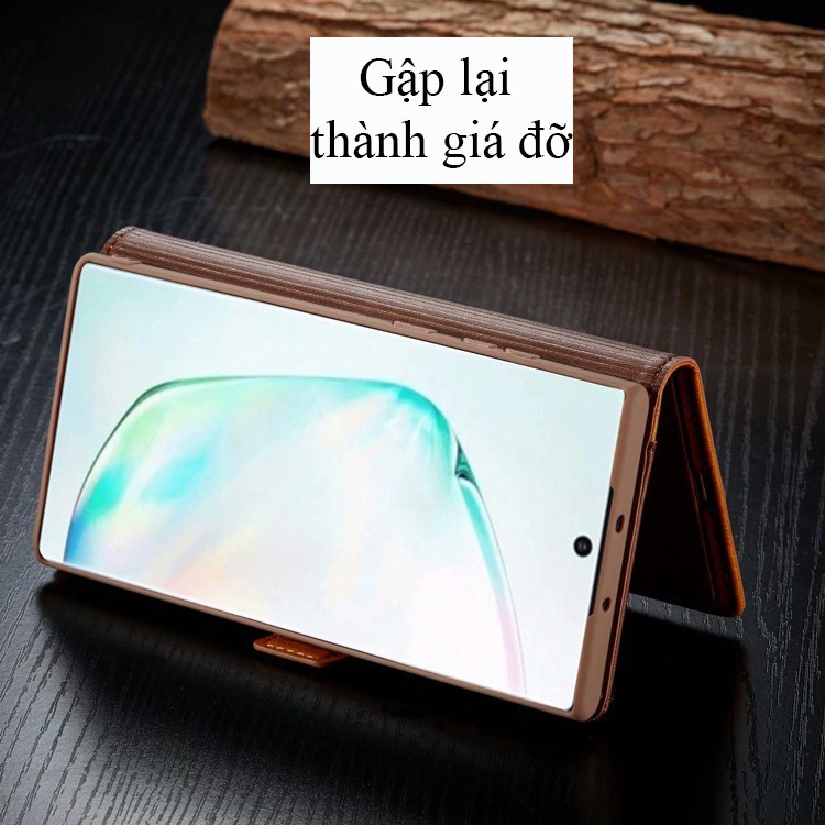 Bao da điện thoại cao cấp có ngăn để tiền, thẻ cho Samsung Galaxy Note 9/Note10/Note10+/S10/S10+