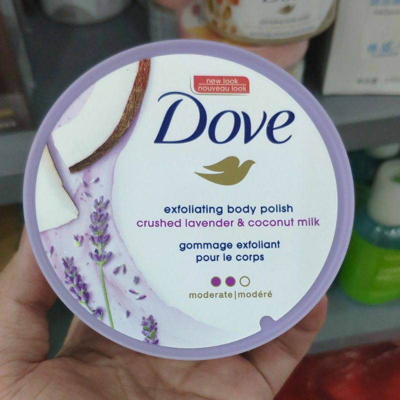 Tẩy tế bào da chết body Dove bản Mỹ 298g