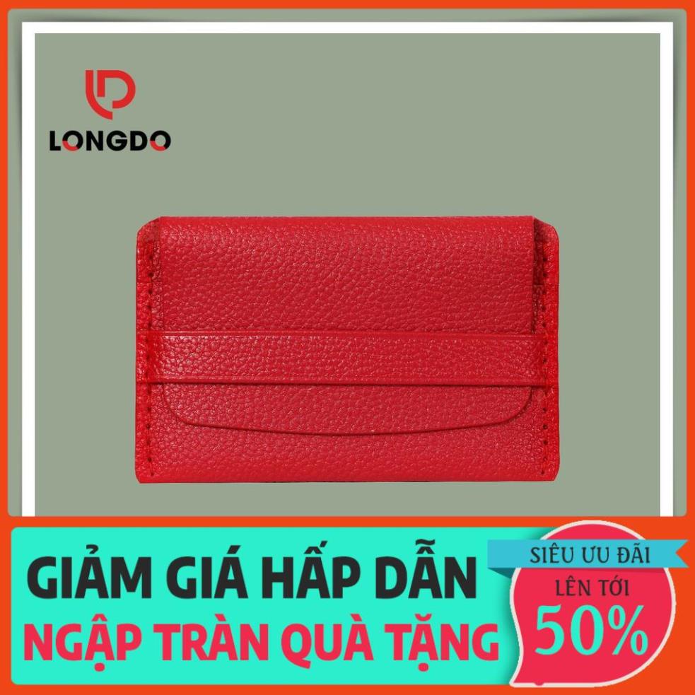Ví đựng name card - Cam kết 100% da bò thật nhập khẩu - Hàng cao cấp thương hiệu Longdo Leather - C01