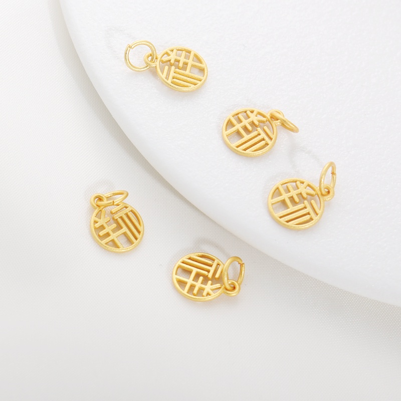 Mặt Dây Chuyền/ Khuyên Tai/ Vòng Tay/ Dây Chuyền Mạ Vàng 18k 10mm diy