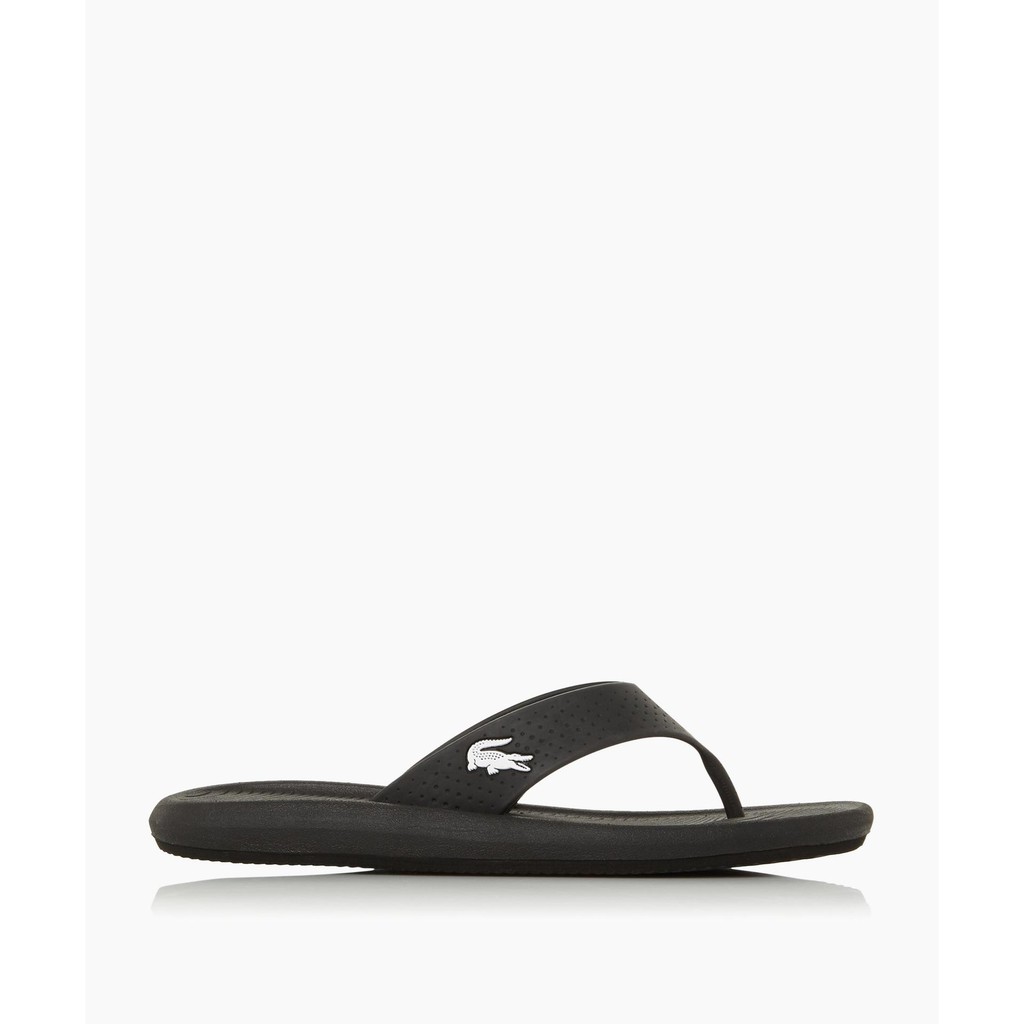 DÉP LACOSTE CROCO SANDAL 219_chính hãng ( ĐEN )