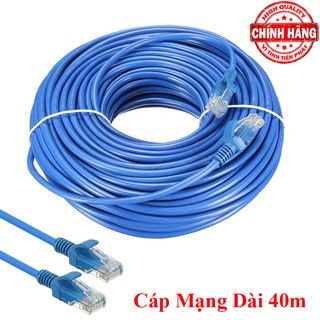 Dây cáp mạng LAN Internet bấm sẵn TPCJ dài 40m chuẩn cat 5e