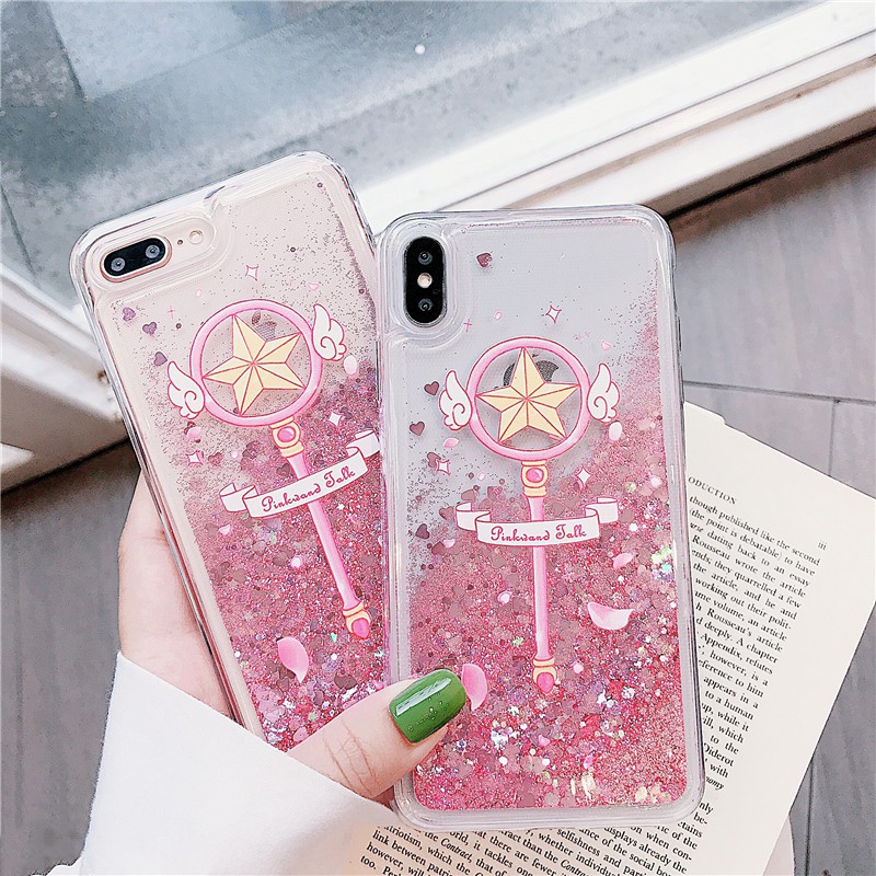 Ốp lưng iphone Moon Stick nhũ chảy 5/5s/6/6plus/6s/6splus/7/7plus/8/8plus/x/xr/xs/11/12/pro/max/plus/promax | BigBuy360 - bigbuy360.vn
