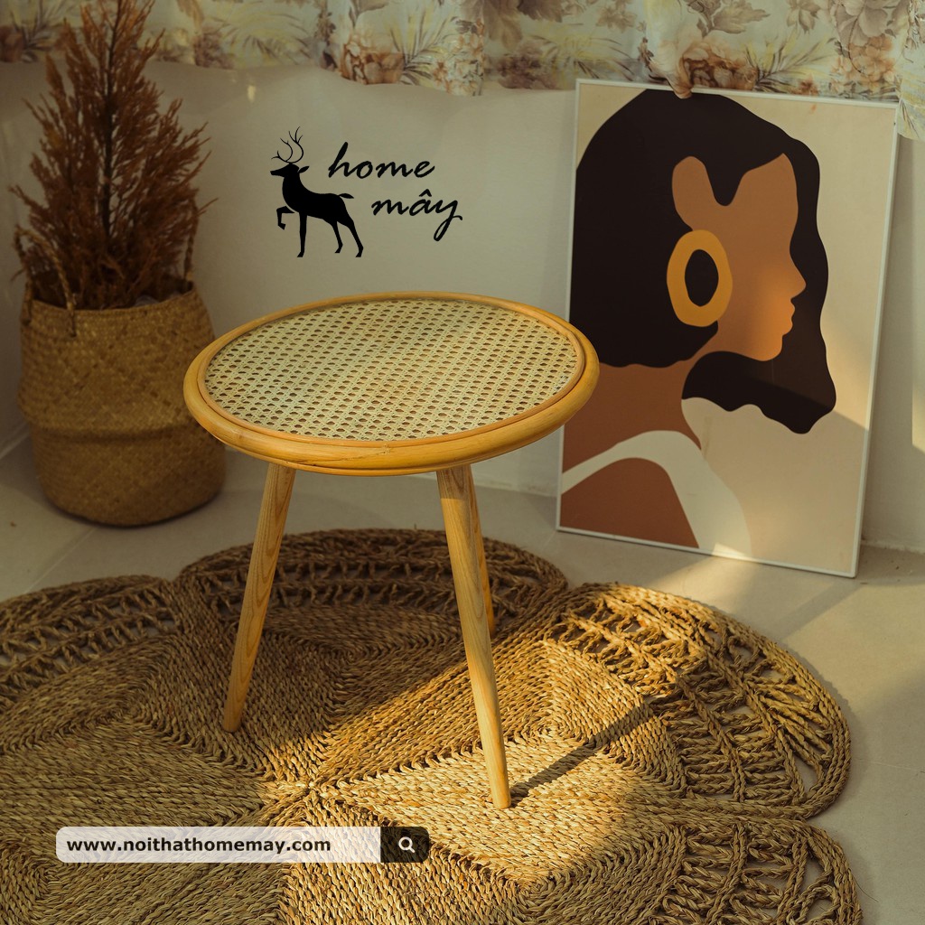 Bàn Mây Mắt Cáo HOMEMAY - Sản phẩm chắc chắn, trang trí cho nhà cửa, quán Cafe, và Home Stay
