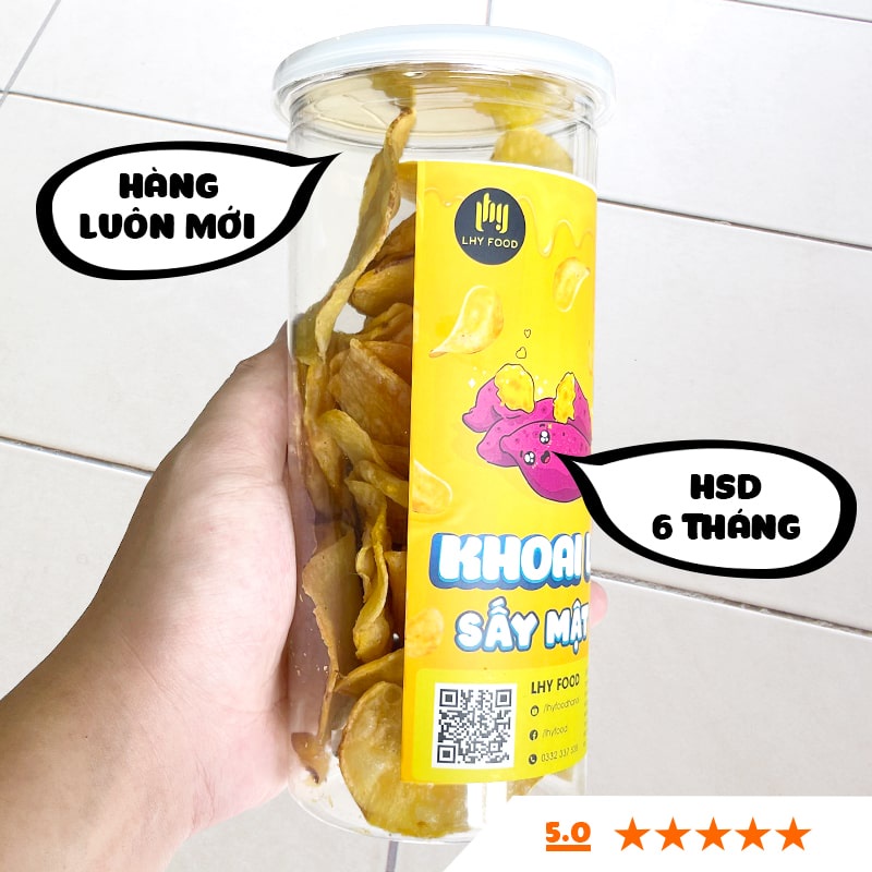 Khoai lang sấy mật ong pet🍟FREESHIP🍟200Gam LHYFOOD thơm giòn đặc biệt, món ăn kiêng