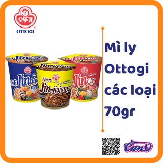 (7 loại) Mì ly Ottogi các loại 70gr