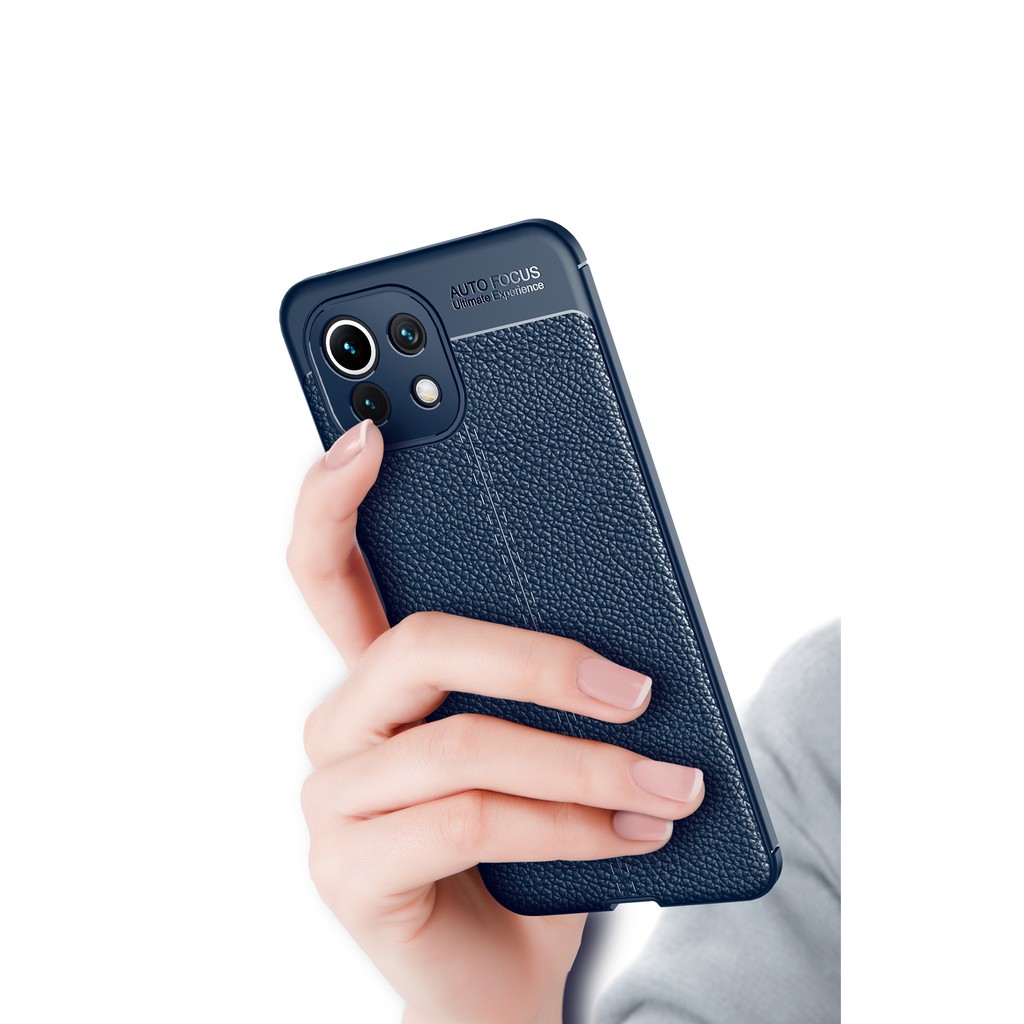 ỐP LƯNG XIAOMI MI 11 LITE / MI 11 LITE 5G VÂN DA HIỆU AUTO FOCUS CHỐNG SỐC SIÊU BỀN
