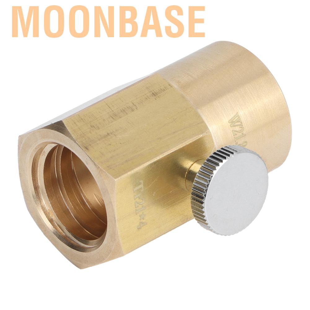 Moonbase CO2 Cylinder Refill Adapter Tr21x4 To W21.8-14-RH Soda Water Filling