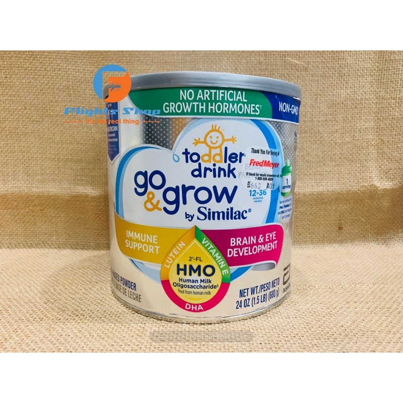 Sữa Similac Go & Grow Non GMO - HMO hàng Mỹ, hộp 680g