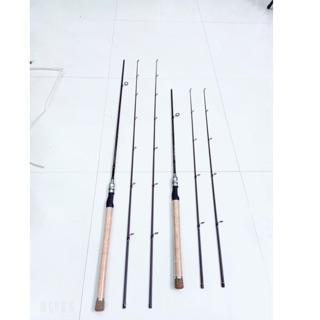 Cần Lure cán gỗ Hunt LQED  2 ngọn M/ML dành cho máy đứng 1m8 => 2m7