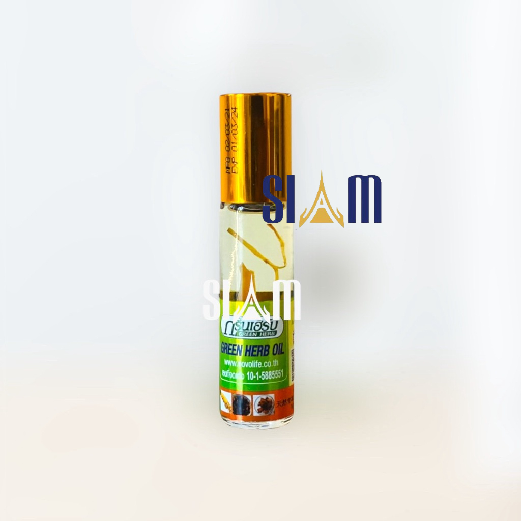 Dầu Lăn Sâm Green Herb Oil 8ml Thái Lan
