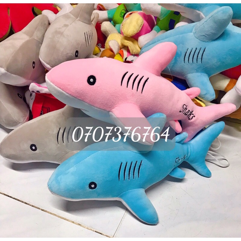 GẤU BÔNG HÌNH CÁ MẬP Dễ Thương Cho Bé- Chất Miniso Mềm Mịn- CAO CẤP