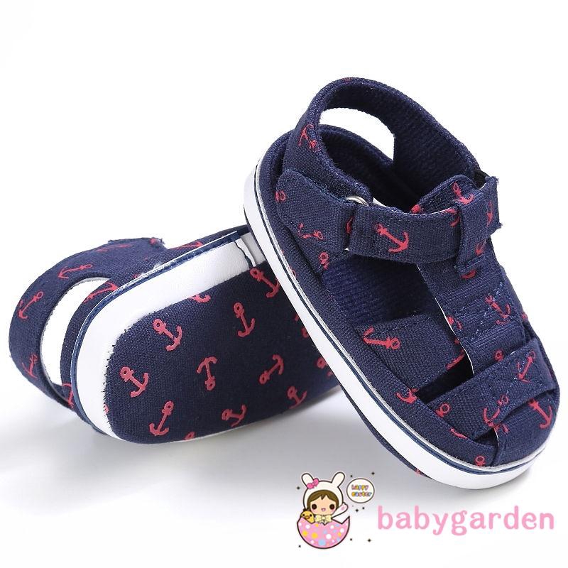 ღ♛ღNEW Baby girl boy sandals Shoes print light canves infants 0 to18 Month Unisex