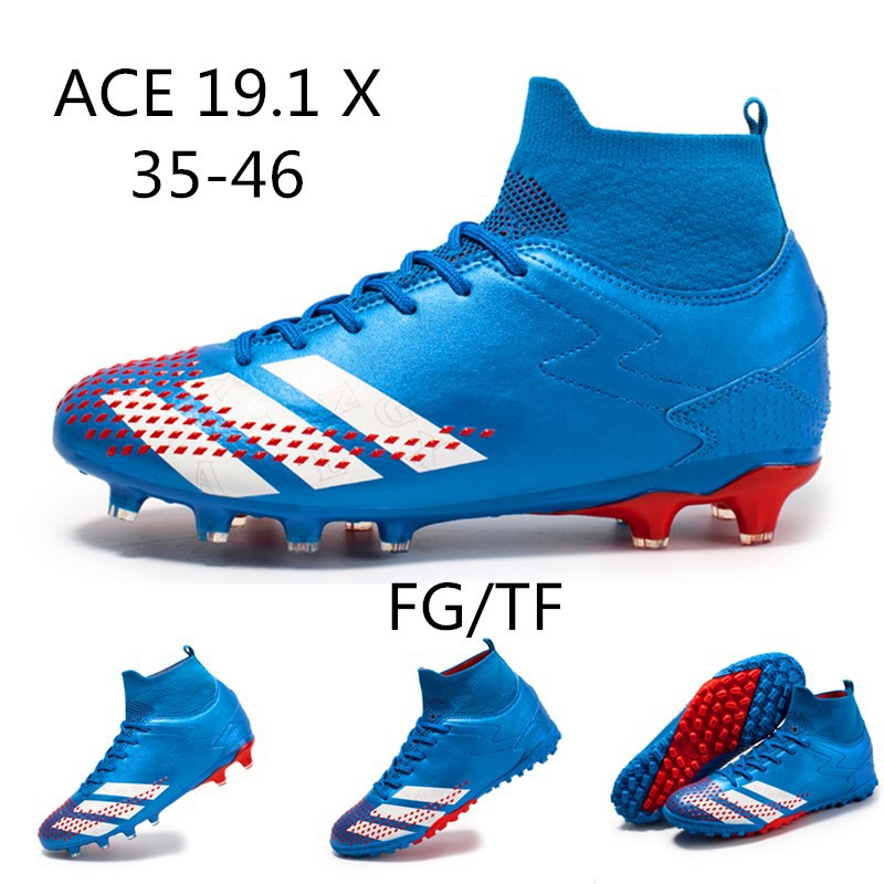 Giày Đá Bóng Đá Banh Combo Giày Đá Bóng Nam Tất Đá Bóng Cao Cấp Size35-46 ACE Predator FG/TF Soccer Shoes