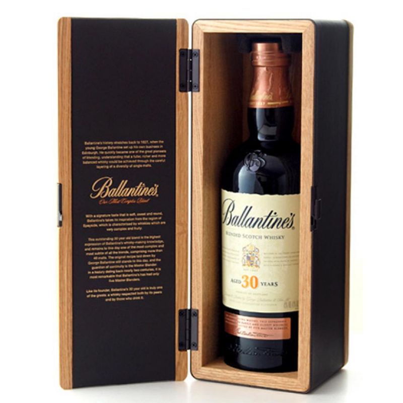 Vỏ Chai Rượu Ngoại Ballantines Thủy Tinh Châu Âu 700ML Trang Trí Nhà Cửa.