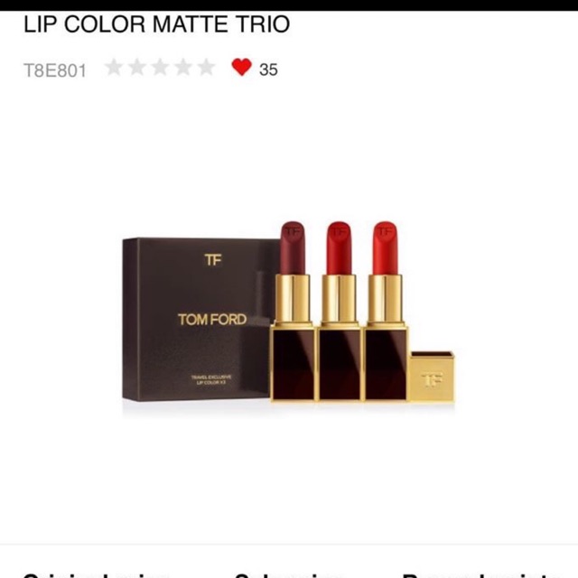 Son tomford đang cấp