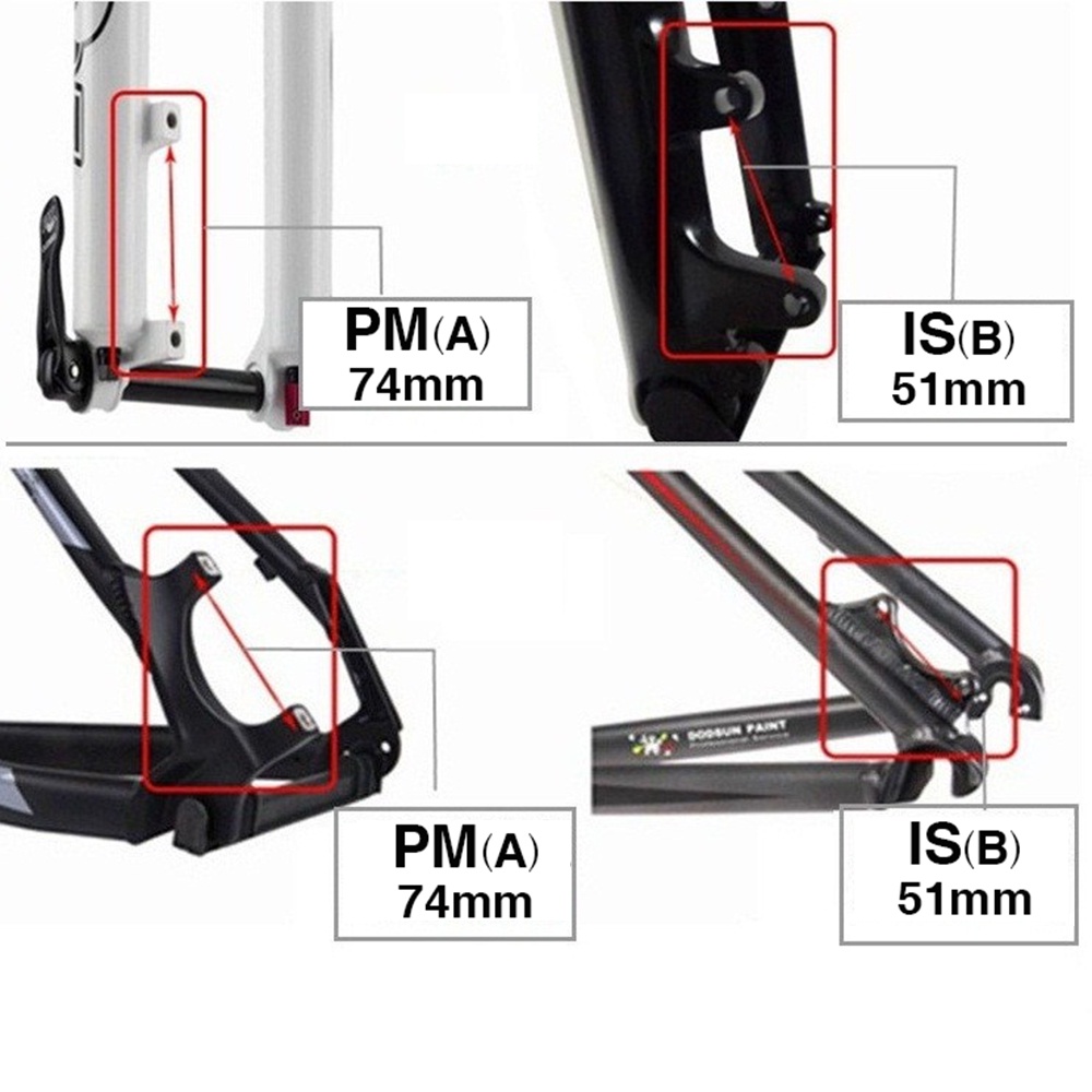 Phụ kiện chuyển đổi đĩa phanh xe đạp leo núi ZTTO 140 160 180 203mm tiện dụng