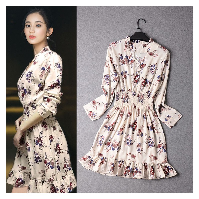 Váy Hoa Lụa Hàn Quốc Tiểu Thư Sang Chảnh Vay2