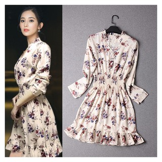 Váy Hoa Lụa Hàn Quốc Tiểu Thư Sang Chảnh Vay2