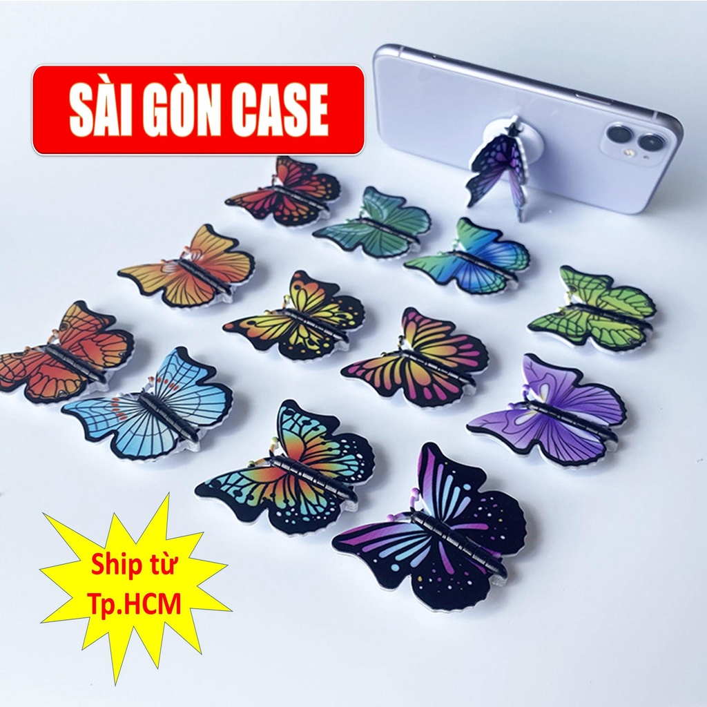 Giá Đỡ Nhẫn Gắn Điện Thoại Siêu Nhẹ Chống Rơi Sử Dụng Tiện Lợi - Ring butterfly