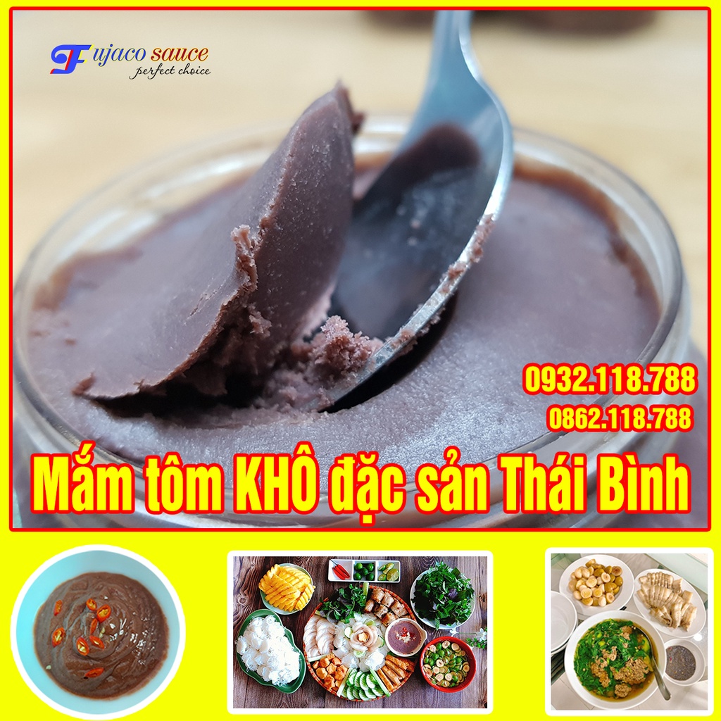 Mắm tôm khô đặc sản Thái Bình không phụ gia, không chất bảo quản - 1 KG