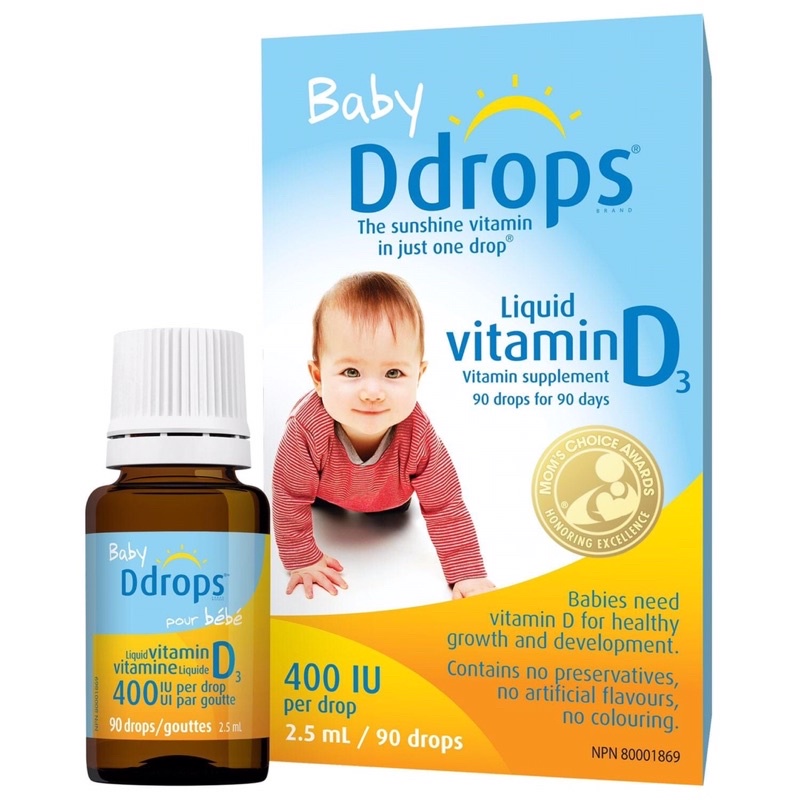 Vitamin D3 Baby Ddrops 2.5ml cho trẻ sơ sinh
