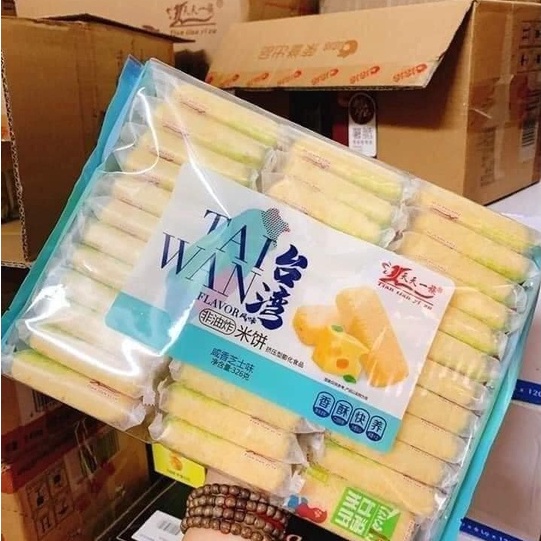 Bánh Gạo Phô Mai Taiwan Flavor - 1 Lốc 36 Gói Nhỏ