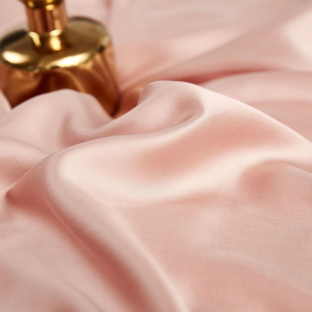 Bộ 5 món ga giường, áo gối NIN Tencel 868 màu hồng - Misty Rose (không kèm mền)