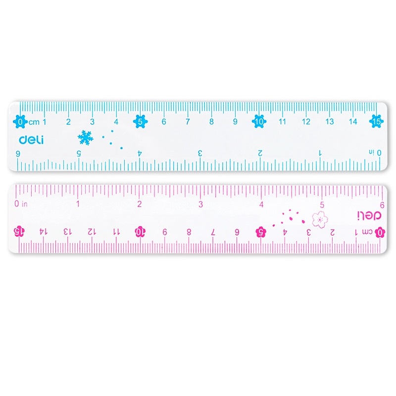 Thước kẻ Deli H655 / Thước vẽ 15cm Deli 655