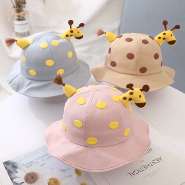 Mũ vành rộng hình hươu kiểu dáng hoạt hình dễ thương cho trẻ em