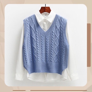 HL Fashion | Áo ghile len cổ tim xẻ tà