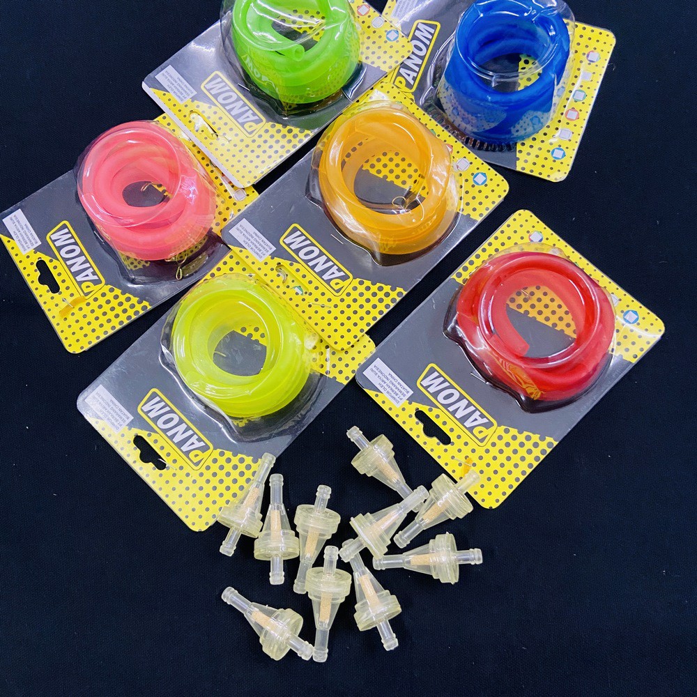 COMBO DÂY XĂNG THÁI LAN KÈM LỌC XĂNG MỸ LÕI ĐỒNG NHIỀU MÀU SẮC