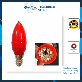 Bóng nhót led/ bóng đèn thờ - đui e12- tiết kiệm điện