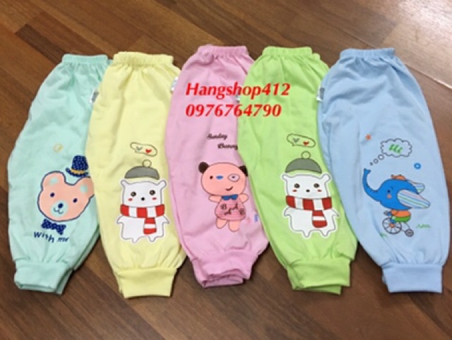 Quần dài sơ sinh cotton loại đẹp( Minh Đức )