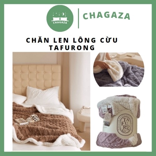 Chăn Len Lông Cừu TAFURONG_LOẠI 1_Mềm Len Cừu Mông Cổ thế hệ mới Làm ấm nhanh, Nặng 2kg5, Kích thước 2mx2m3
