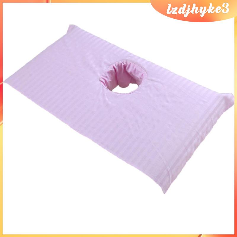 Bộ Ga Trải Giường Mát Xa Với Lỗ Che Mặt Màu Trắng lzdjhyke3