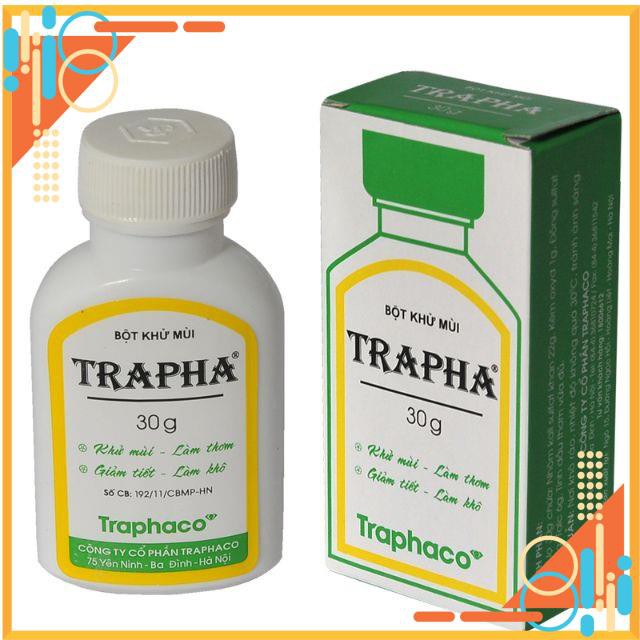 ✅ [CHÍNH HÃNG] Bột khử mùi TRAPHA 30G - Trapha 30g - Traphaco