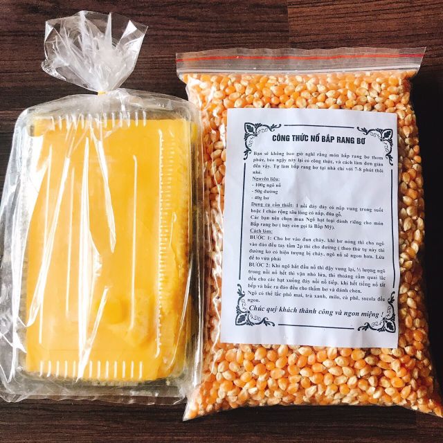 Set ngô nổ bỏng + bơ