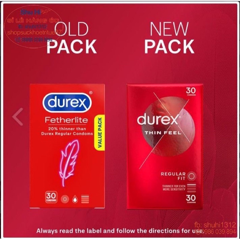 Bao cao su Durex nội địa Úc