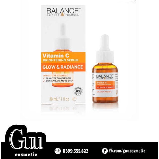 Tinh chất Vitamin C Balance Serum mờ thâm, sáng da - Guu