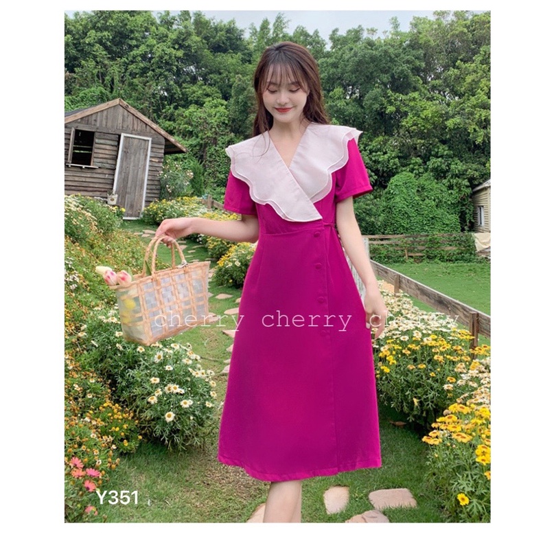 Váy công chúa bèo cổ Y351